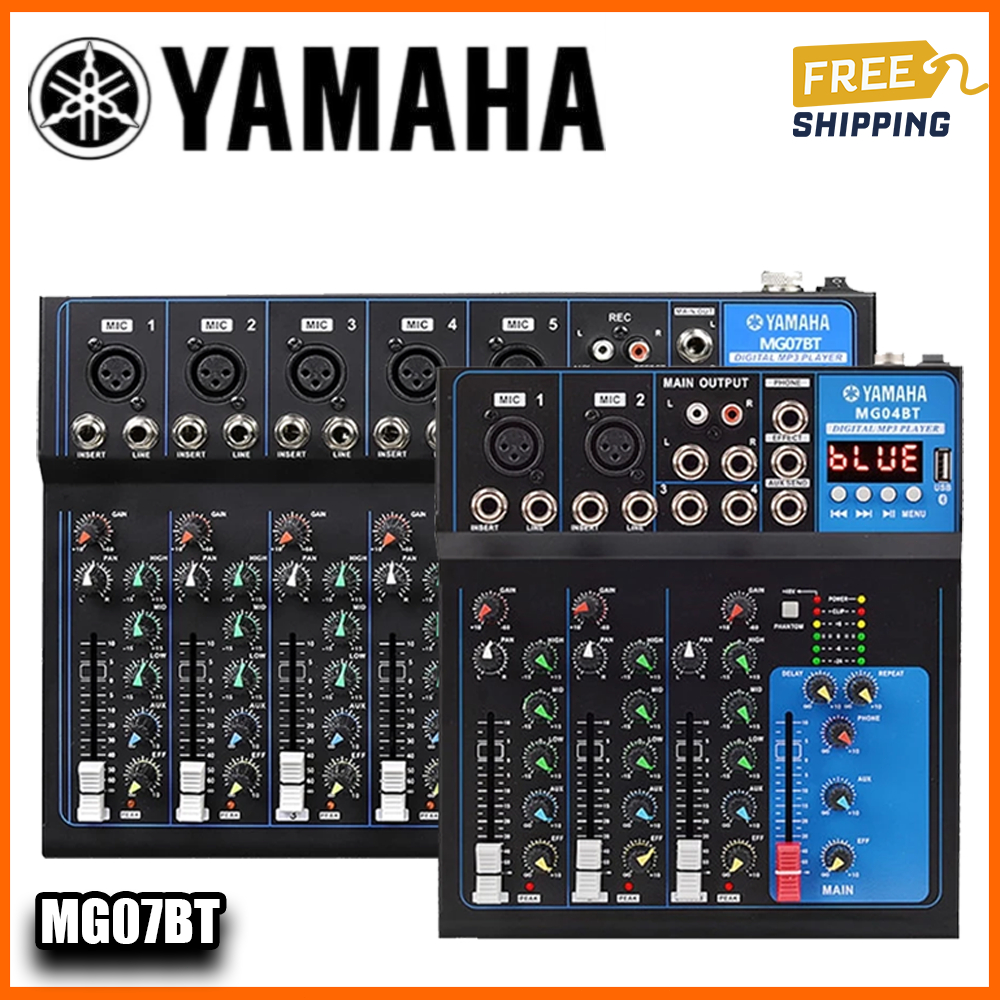 YAMAHA MG04BT Audio Mixer USB DJ Audio Mixing Console 48V สําหรับการบันทึกคอมพิวเตอร์, 4 ~ 7 ช่อง