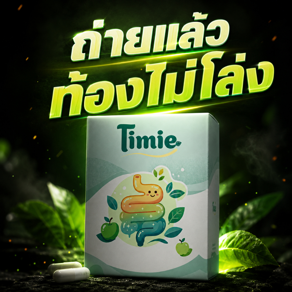ไทมี่ Timie ดีท็อกธรรมชาติ สูตรไซเลียมฮัสก์ ขนาด 10 แคปซูล