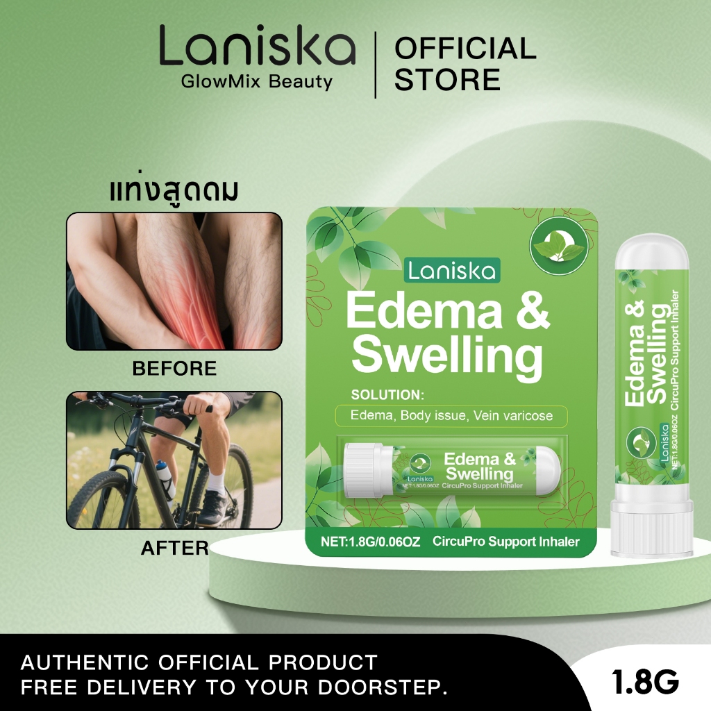 Laniska ยาดมท่านเจ้าคุณ แท่งแก้คัดจมูก ช่วยตื่นตัวขณะขับรถ แก้คัดจมูก สูดแล้วชื่นใจ