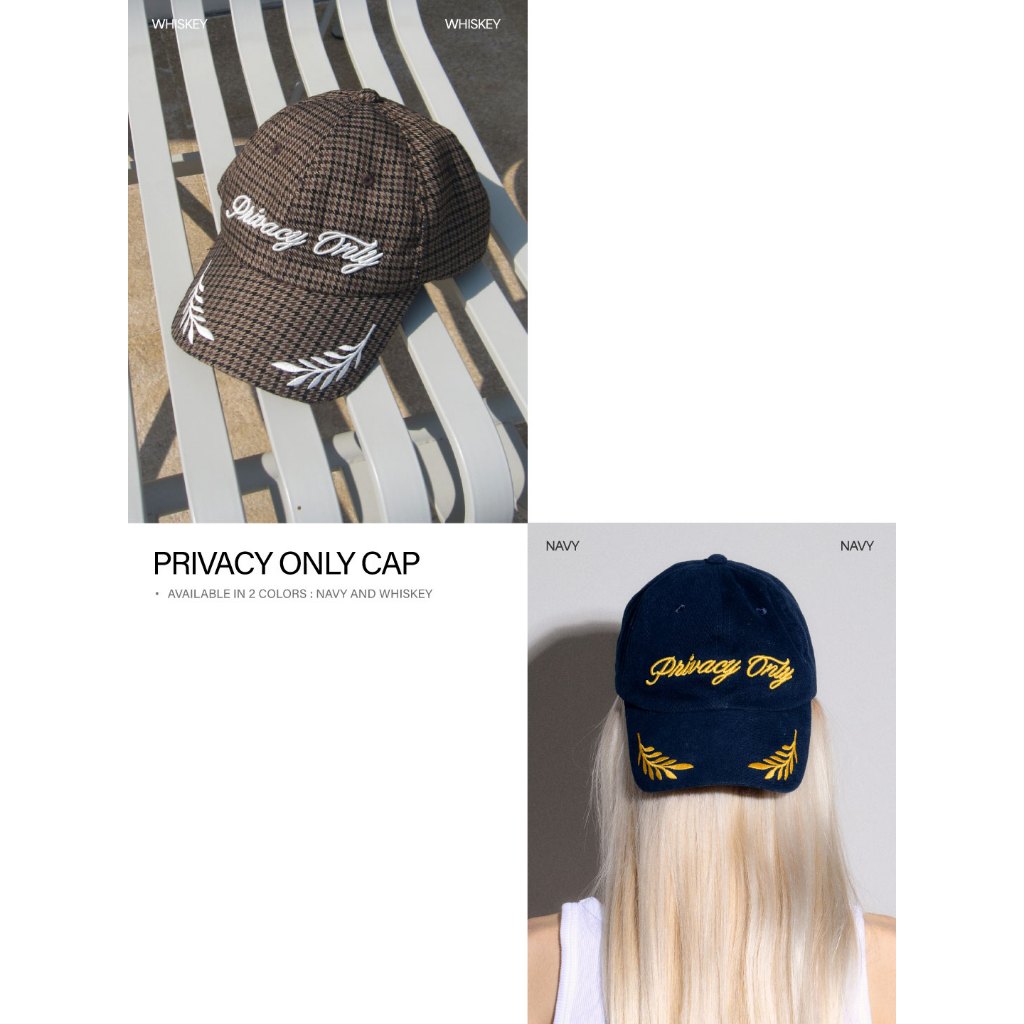 (เปิดขายสี Whiskey 5 มิ.ย. เวลา 2 ทุ่ม) PRIVACY ONLY CAP (Limited Edition)
