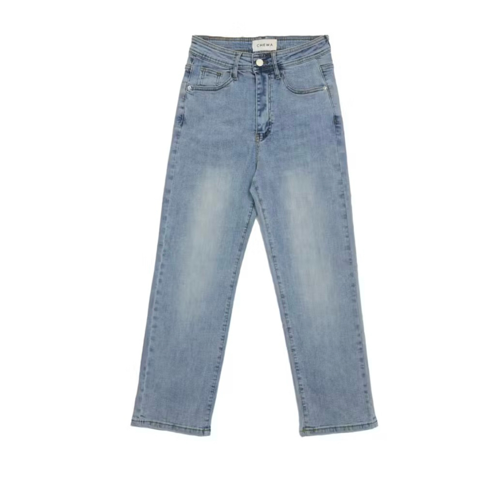 กางเกงยีนส์ เอวสูงผ้ายืดได้ chewa - J002 ยาว 35" ไซด์ L (ซื้อมาใส่แค่ 2 ครั้ง)