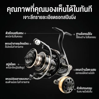 COD รอกตกปลา EVA ซีรีส์500/800น้ำหนักเบาเป็นพิเศษอัตราทดเกียร์ความเร็วสูง12 + 1BB 5.2:1รอกสปินนิ่งขนาดเล็ก
