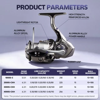 SeaHunter EXIST รอกสปินนิ่ง10+1BB แรงลาก18 กก. 6.3：1 อลูมิเนียม Power Handle รอกตกปลา กันน้ำเค็ม