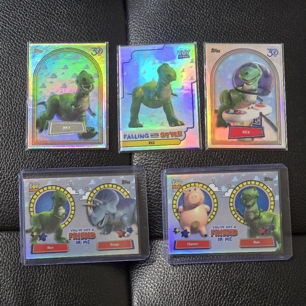 การ์ด Topps Toys Story 30th Anniversary 2026 ครบรอบ 30 ปี Pixar Studio Rex T-Rex Foil