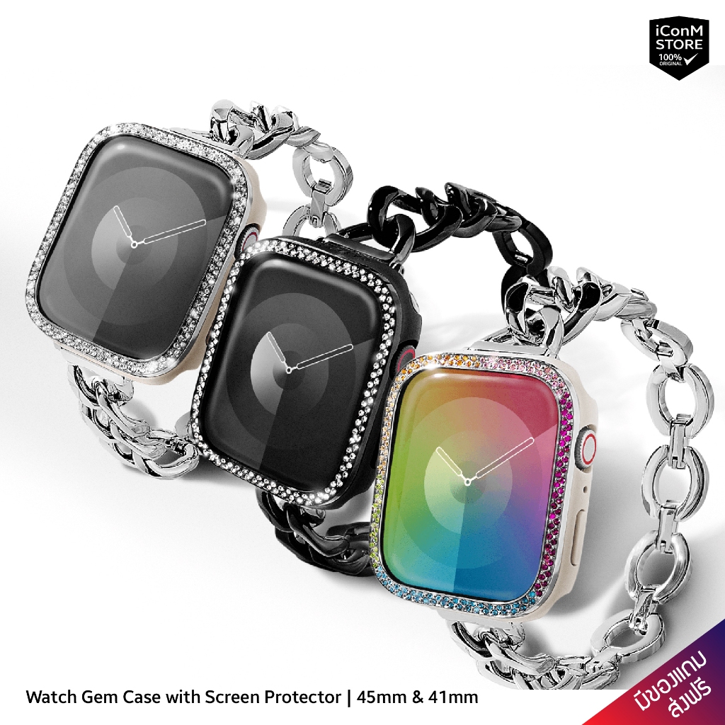 [พร้อมส่ง] CASETiFY - Watch Gem Case เคสสำหรับ Apple Watch 7-9 Series [ผ่อน0% ส่งฟรี มีของแถม]