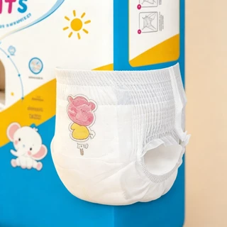 กางเกงผ้าอ้อมเด็ก Baby Pants ผิวนุ่มอ่อนโยน ไซซ์ M-3XL ซึมซับดี สวมง่าย ถอดสะดวก พร้อมส่ง