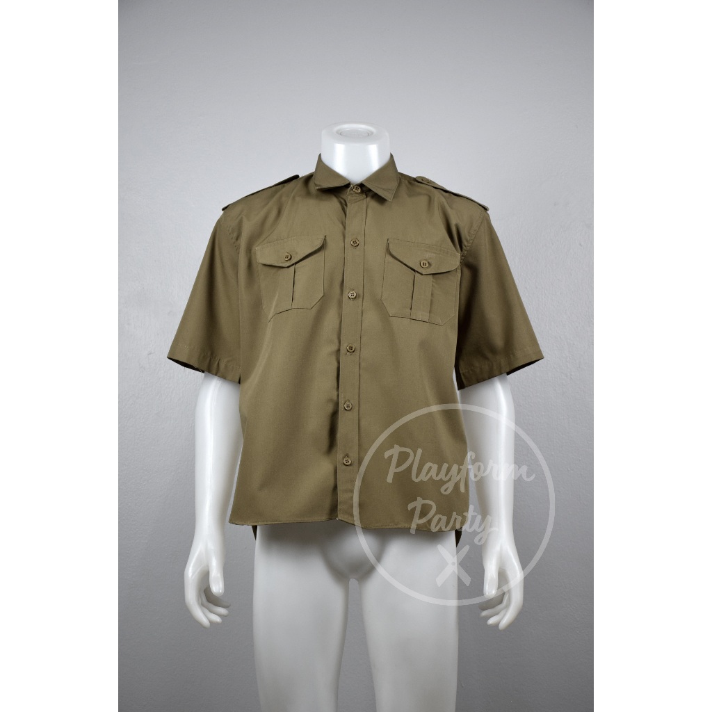 (โล๊ะสต็อก) เสื้อลูกเสือ อก 40 - 44 นิ้ว มือ 1
