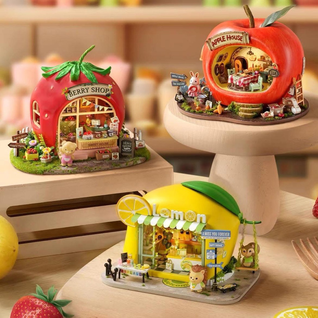 [พร้อมส่ง] Mini World Fruit Town บ้านตุ๊กตาดีไซน์รูปผลไม้สุดน่ารัก