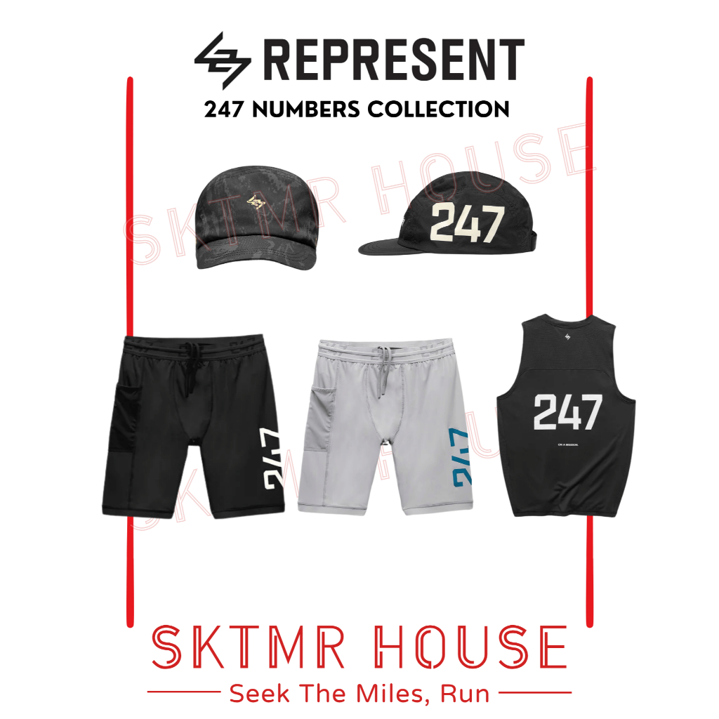 [พร้อมส่ง]  247 represent | 247 Numbers Collection หมวกวิ่ง กางเกงวิ่ง เสื้อวิ่ง