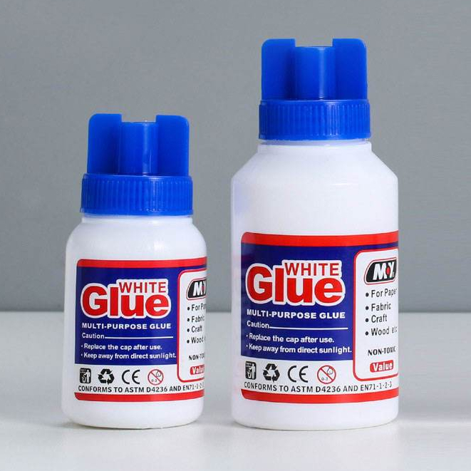 แพ็ค 12 ขวด #106 ขนาด 100 ml. กาวลาเท็กซ์อเนกประสงค์ Latex Glue กาวสีขาวสำหรับงานฝีมือล้างทำความสะอาดได้
