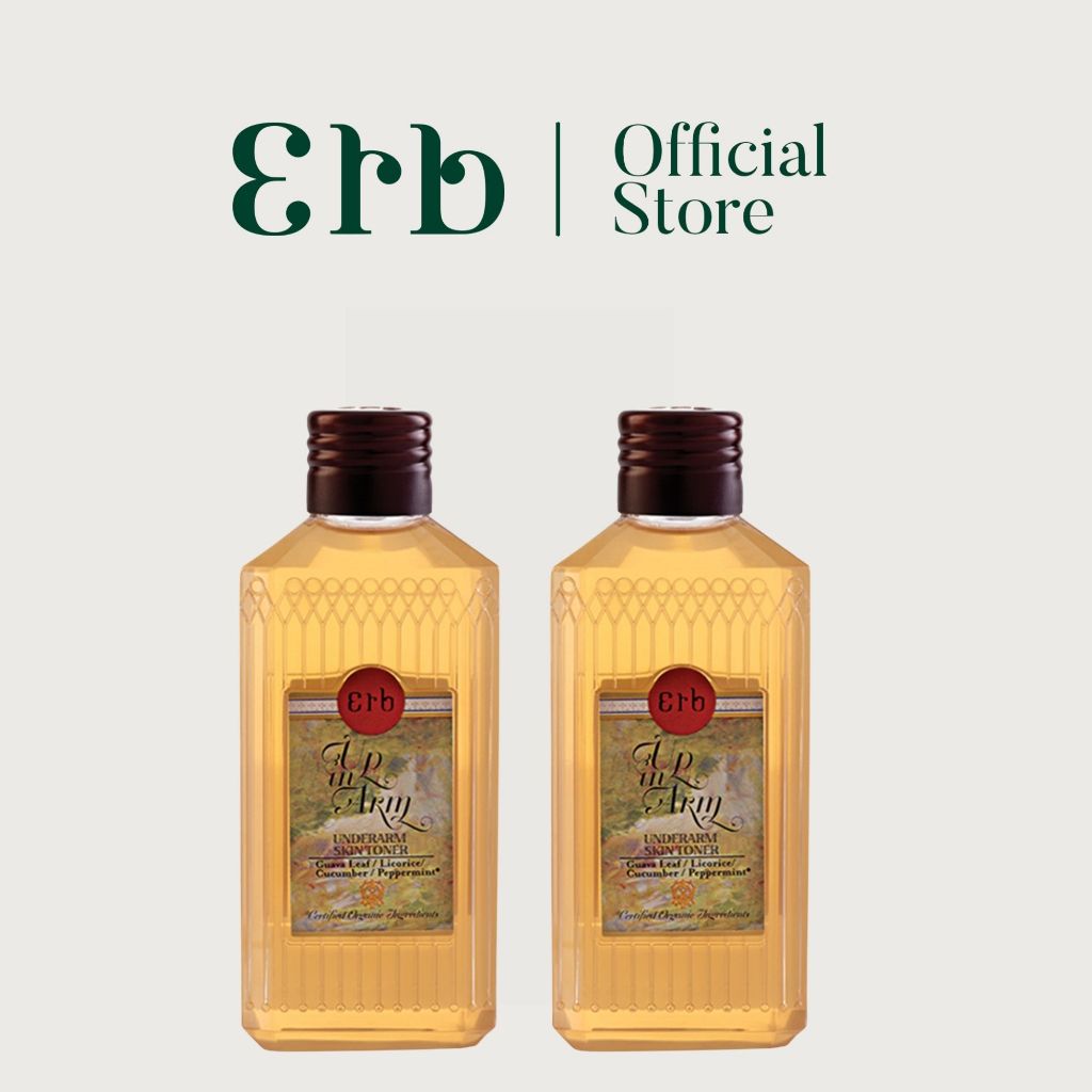 [แพ็คคู่สุดคุ้ม] Erb Double Underarm Skin toner 100 ml. (2pcs) โทนเนอร์ทำความสะอาดใต้วงแขน