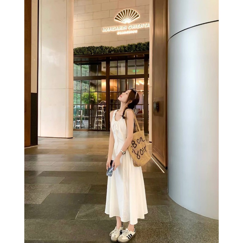 Mogwany พรี / Mirin Dress แต่งลูกปัดช่วงคอเสื้อ มีซับใน ซิปหลัง ใส่เที่ยว น่ารักมาก  เก็บโค้ดหน้ากิจกรรม