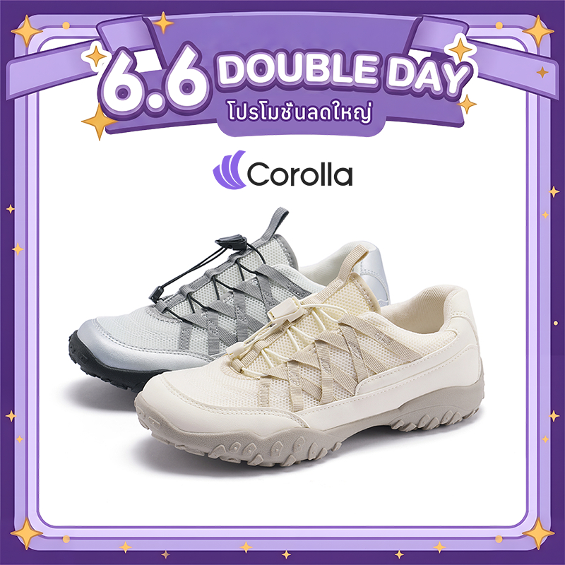 Corolla Flow รองเท้าผ้าใบแบบ unisex สวมใส่สบาย พื้นรองเท้าหนา 4.5 ซม สินค้าแบรนด์แท้ 100% แนะนำเพิ่ม 1 ไซส์