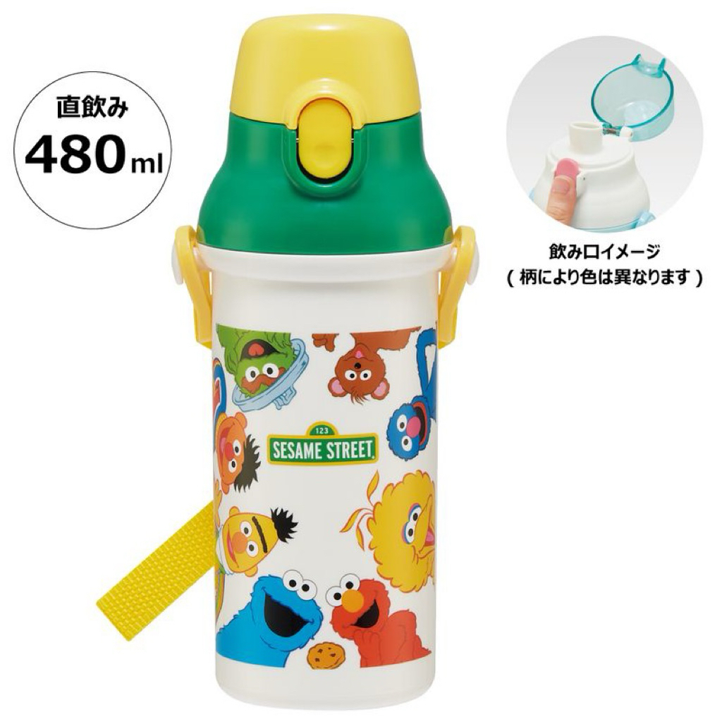 พร้อมส่ง มือ 1 หิ้ว ญี่ปุ่น กระติกน้ำหลอดดูด แบรนด์: Skater (สเก็ตเตอร์)รุ่น: PSB5SAN ขนาด 480ml