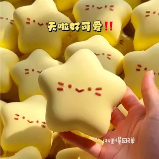 สกุชชี่ดาวน่ารัก แบบนุ่มหนึบ คืนตัวช้า ของเล่นบีบลดความเครียด สำหรับเด็กและวัยรุ่น