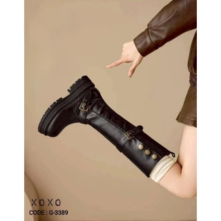 ส่งไว ภายใน 3 ชม. (พร้อมส่ง-ในไทย) บูท ยาว 3 กระดุม พับได้ หรือใส่ยาวก็ได้