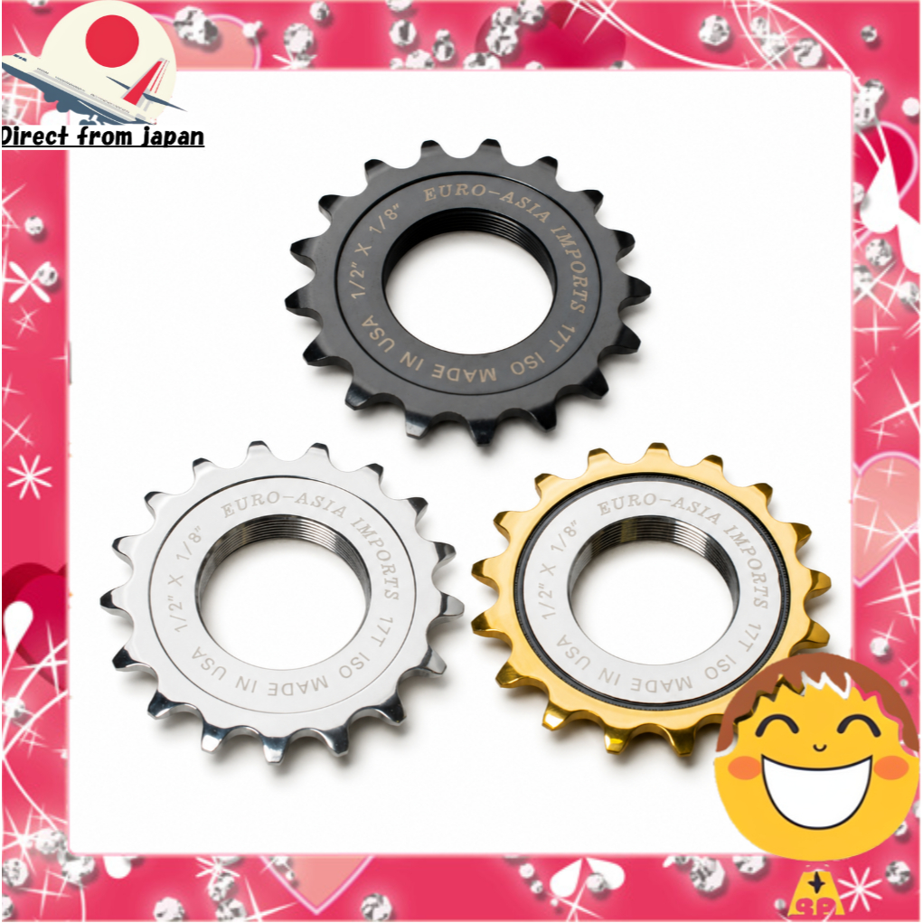 EURO ASIA เฟืองจักรยานฟิกซ์เกียร์ Track Cog ขนาด 1/8 นิ้ว – Deluxe Steel / Superstar / Gold Medal Pro สำหรับจักรยาน Track Bike / Fixie [ส่งตรงจากญี่ปุ่น]