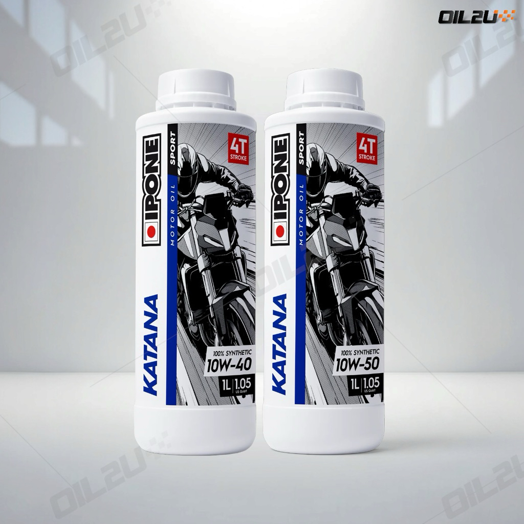 Ipone KATANA 100% Synthetic PAO & Ester 10W40/10W50 น้ำมันเครื่องเกรดพรีเมี่ยม สังเคราะห์แท้