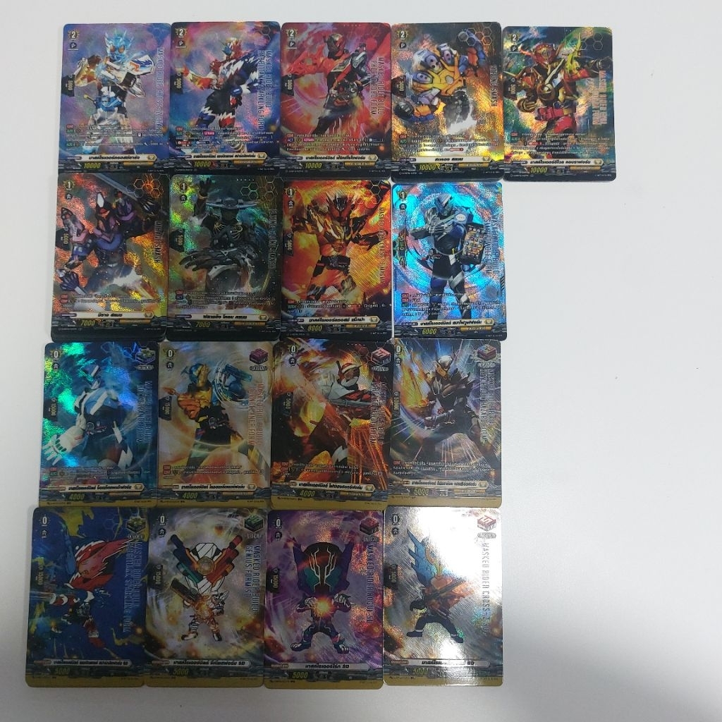 Vanguard D SP M-BT01 มาสไรเดอร์ สีเหลือง บิลล์(เฮ๊ก) ฟลูอาทไร้กรอบ การ์ดหรู Vanguard x Maskrider แวน