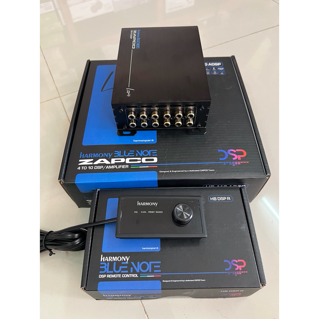 15495บาท DSP ZAPCO รุ่น HP410 2in 10out EQ31band Amp 70x4Ch Bluetooth ปรับจูนจากมือถือและโน๊ตบุ๊คสำห