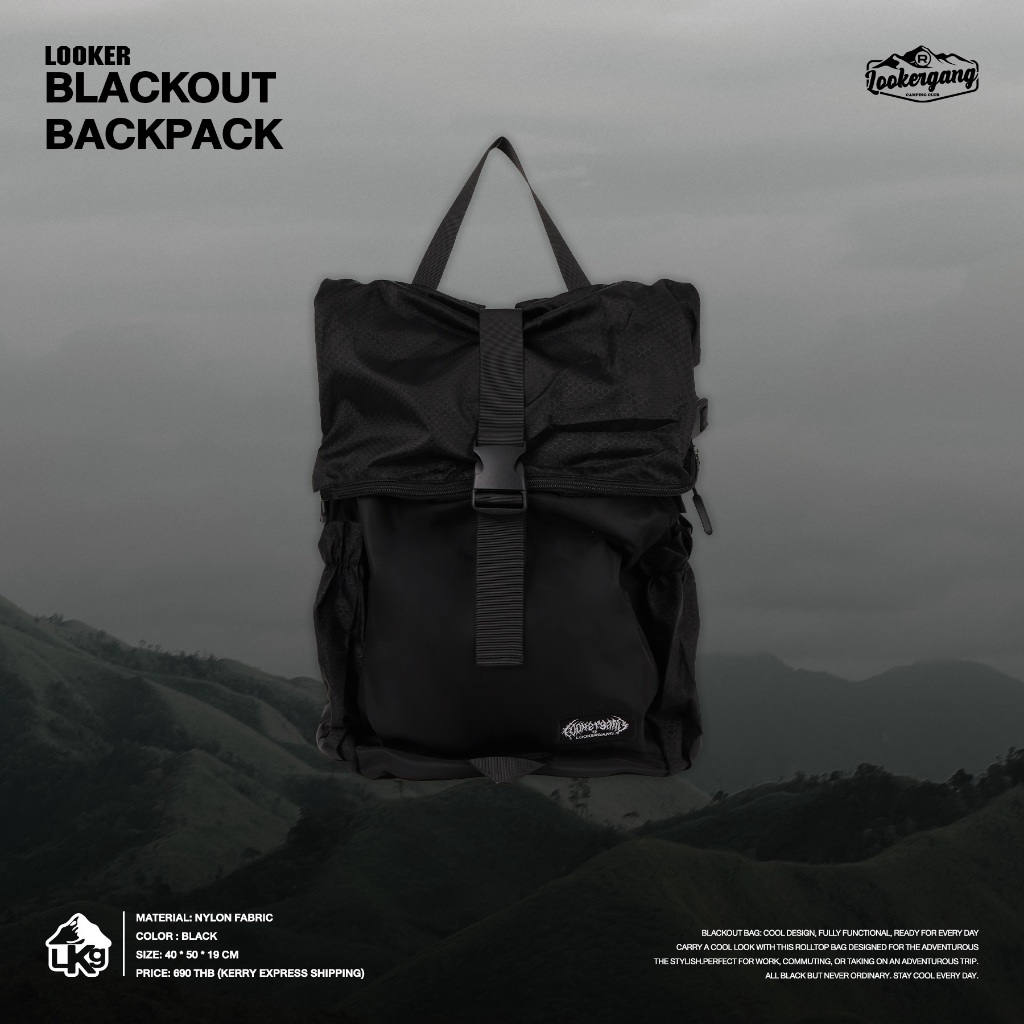 LOOKER BLACKOUT Backpack กระเป๋าเป้
