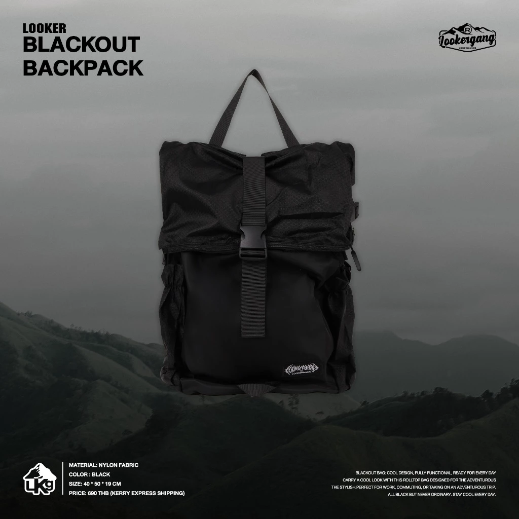 LOOKER BLACKOUT Backpack กระเป๋าเป้