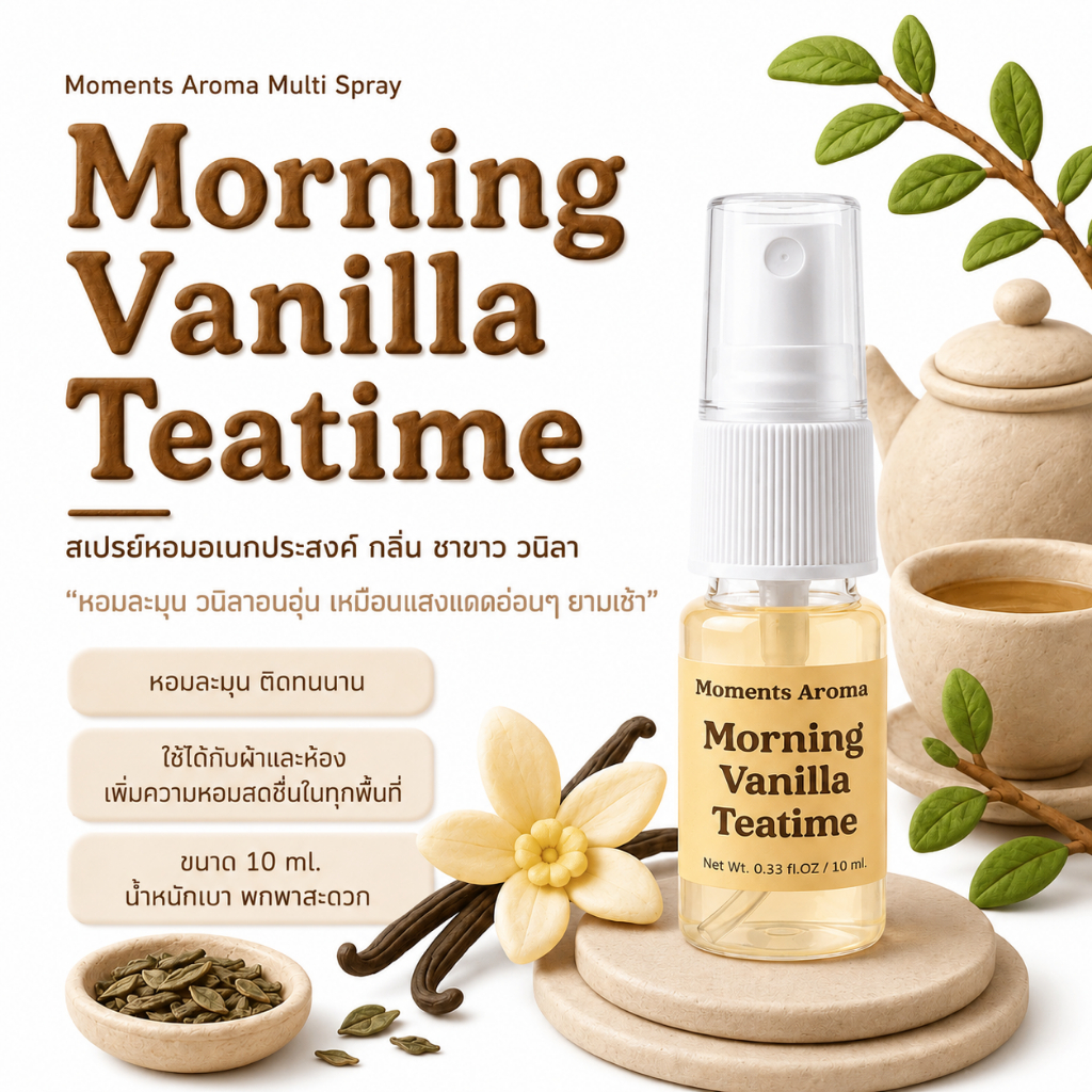 Moments Aroma Multi Spray กลิ่น วนิลา Morning Vanilla Teatime