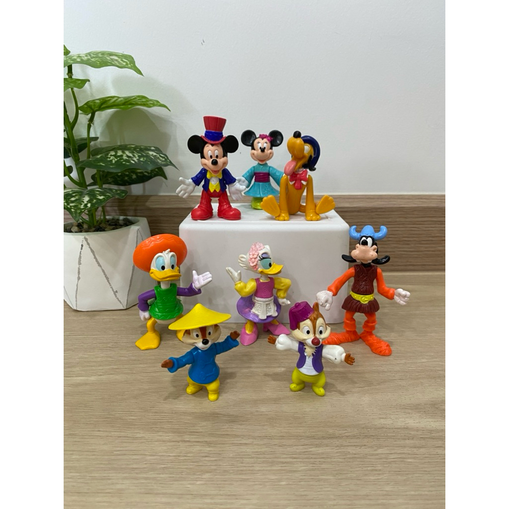 [ เซต 8 ตัว ] Disney World Epcot Center 1994 รวมดิสนีย์ McDonalds Happy Meal ของสะสม มือสอง