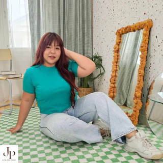 ส่งทันที!🛵 เสื้อครอปคอกลม Baby Tee สไตล์มินิมอล สาวพลัสไซส์ ผ้ายูนิโคล อก36-46นิ้ว #590