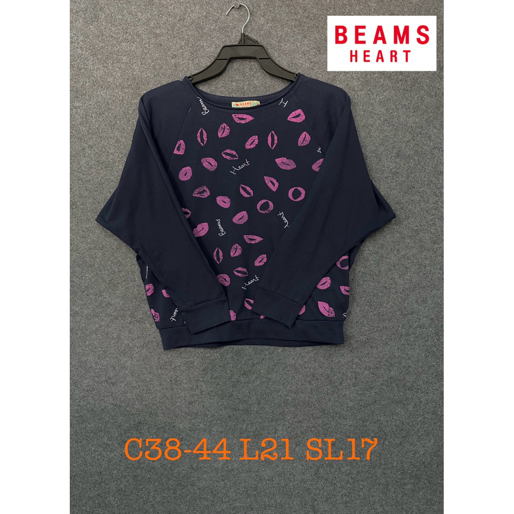 มือสอง🇯🇵 BEAMS HEART แขนสามส่วน