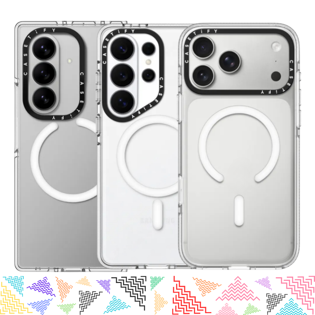 เคสมือถือ [ใส่ชื่อ] CASETiFY | Clear Case MagS. Compatible Customizer For iPhone Samsung แท้ เคสกันกระแทก