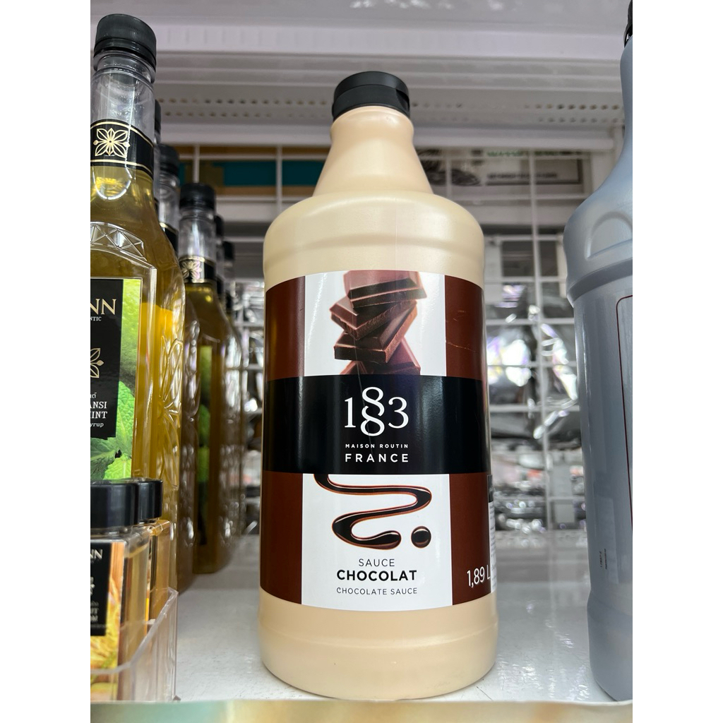 1883 Maison Routin Chocolate Sauce 1.89L ซอสช็อกโกแลต เข้มข้น นำเข้าฝรั่งเศส ซอสแต่งหน้าขนม ไอศกรีม 
