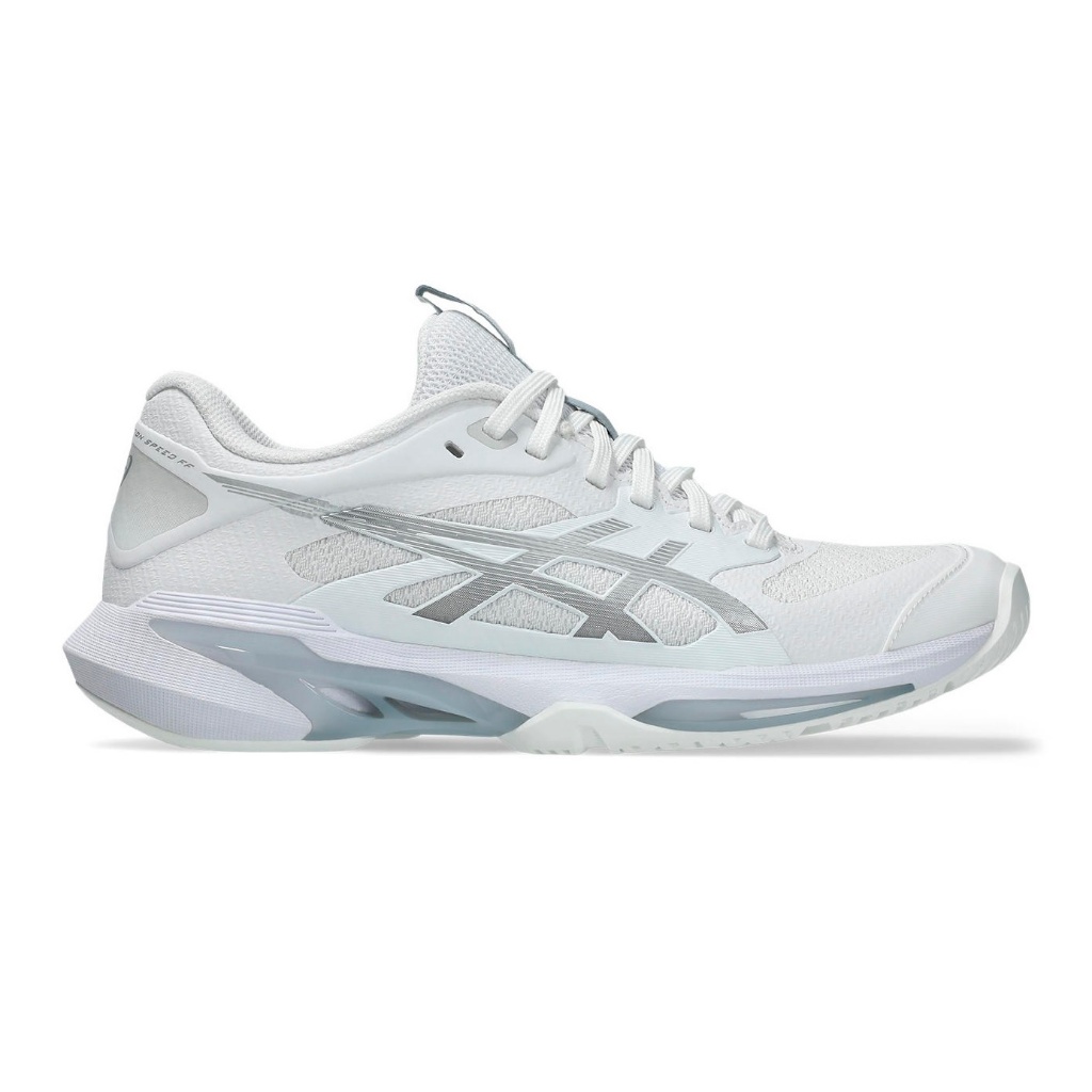 Asics รองเท้าเทนนิสผู้หญิง Solution Speed FF 4 | White/Pure Silver ( 1042A307-101 )