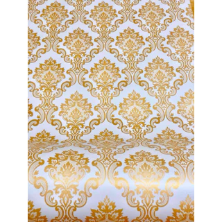 💥✨ วอลเปเปอร์ ลายไทย เกรด AAA ชนิดกาวในตัว ขนาด 60*9.5-10เมตร ราคา 650฿