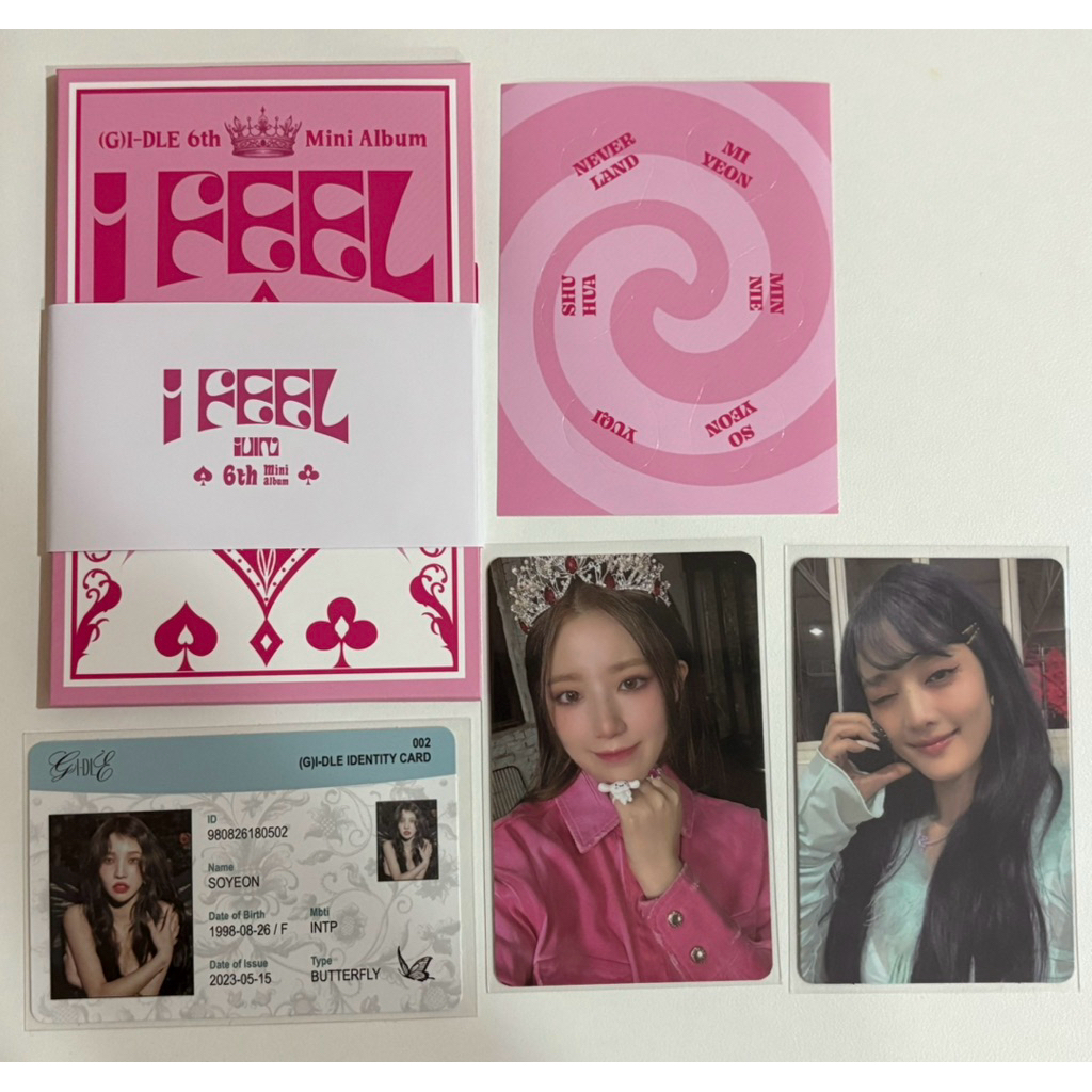 (G)I-DLE - I FEEL 6th Mini Album - Poca Set