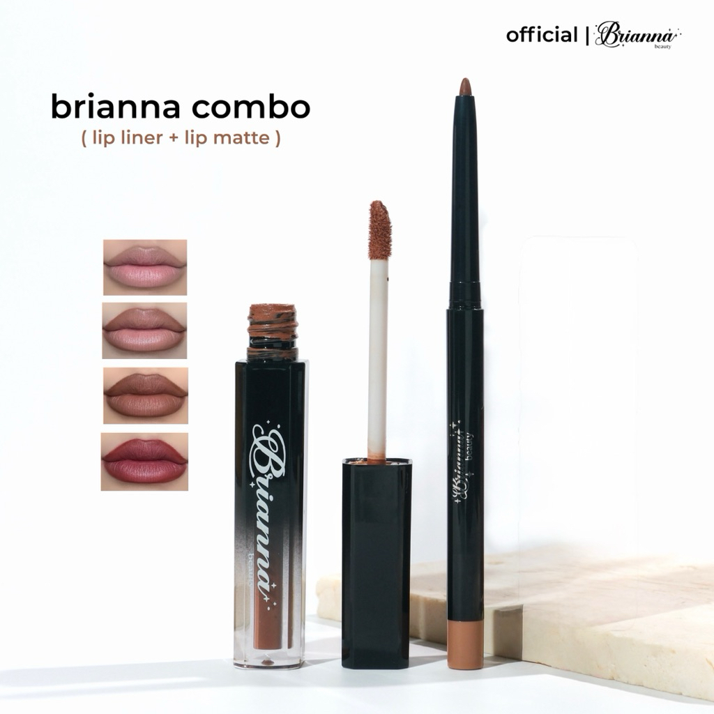 BRIANNA COMBO - คู่ลิปแมท&ดินสอเขียนขอบปาก แถมฟรีบลัช!