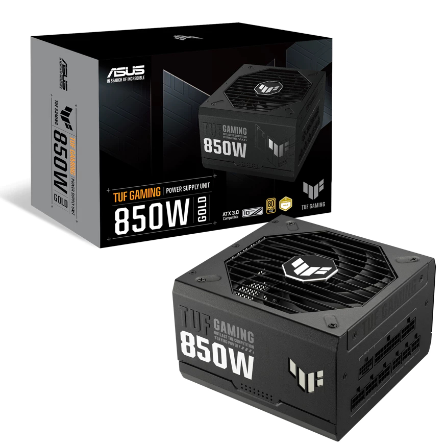[มือสอง] POWER SUPPLY ASUS TUF GAMING 850W 80 PLUS GOLD, ประกัน: ASUS > 26 February 2036