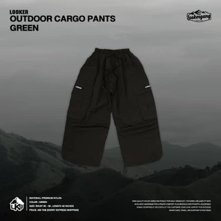 LOOKER® — OUTDOOR CARGO PANTS กางเกงคาร์โก้ผ้าไนลอนขายาว (CAMPING)