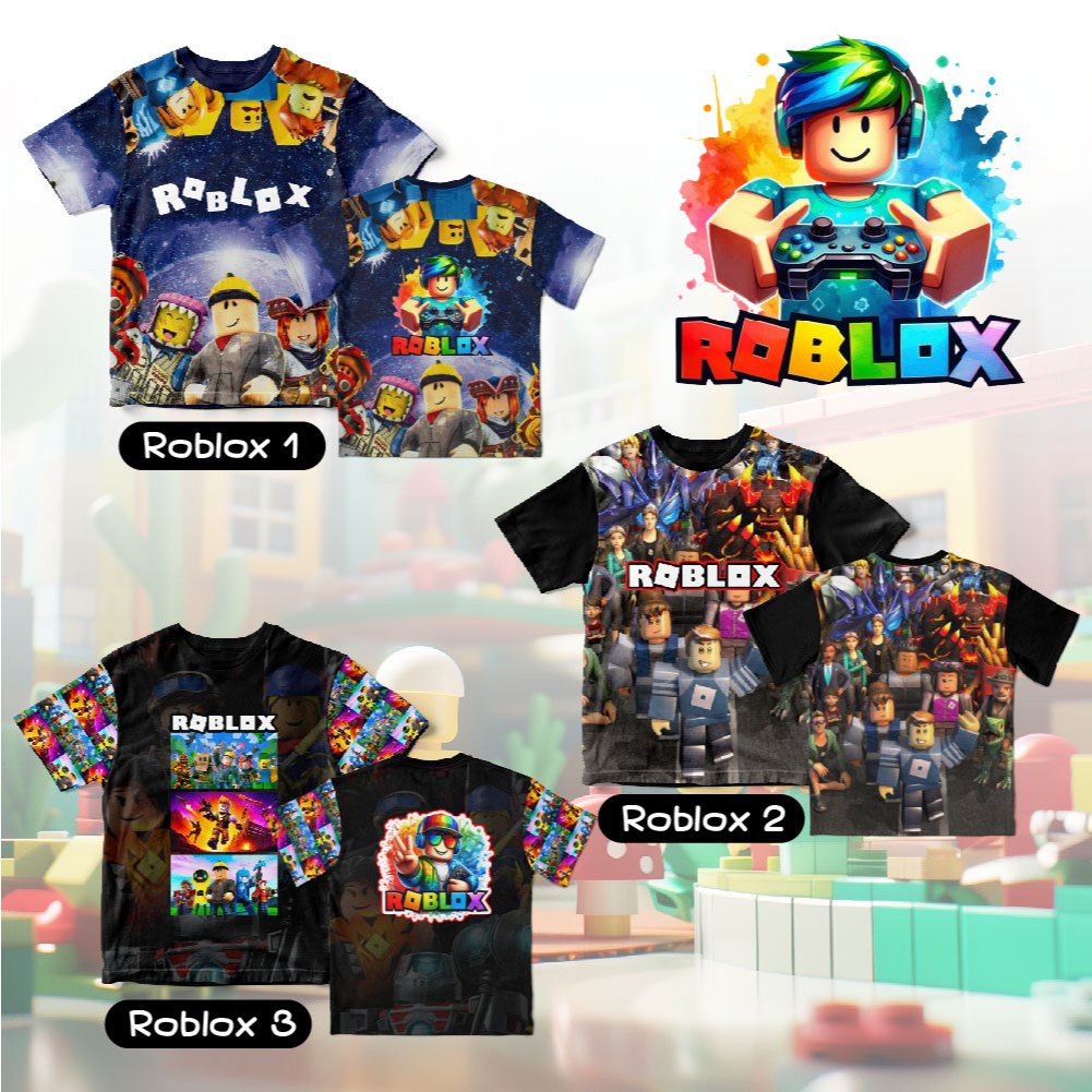 พร้อมส่ง ถูก เสื้อยืด Roblox ผู้ใหญ่ และเด็กเล็ก 🤖