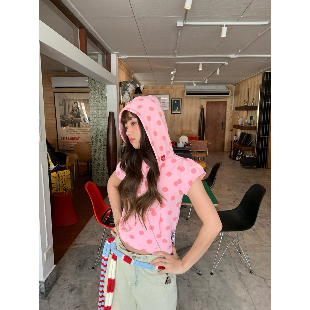 Cutie.Colors Kuro Hoodie เสื้อฮู้ดแขนสั้น