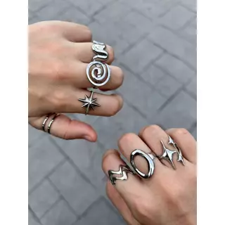 BOLSO แหวน Stainless Stratum Steel