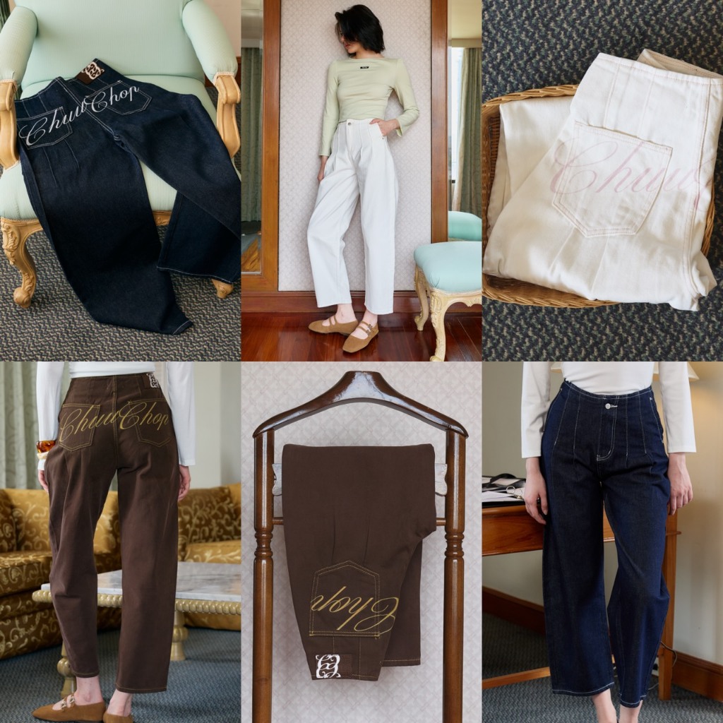 CHUUCHOP - (XS-6XL) Shilo Barrel Jeans กางเกงยีนส์ทรงบาเรล พรางหุ่น เก็บสัดส่วนดี ใส่สบาย (C8578)