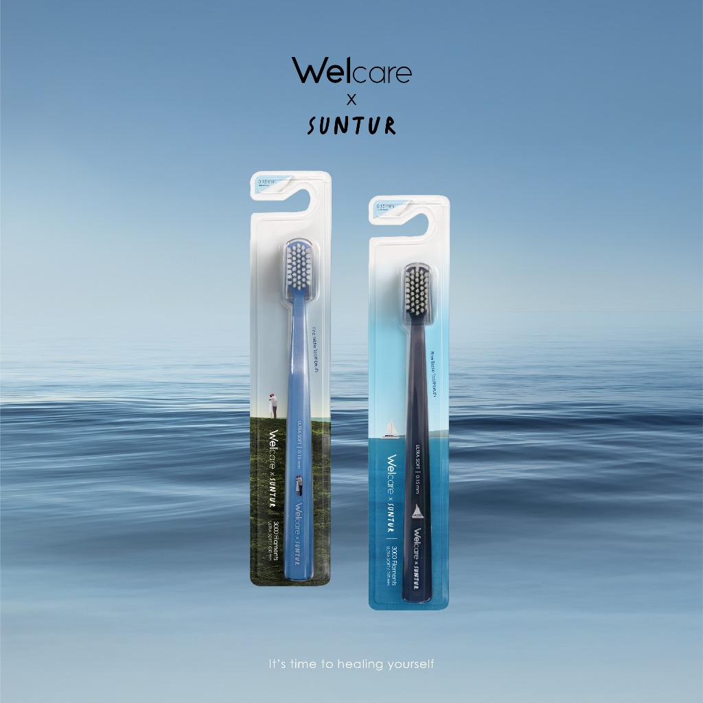 [ใหม่!] Welcare x Suntur Welcare Ultra Soft Toothbrush Limited Edition แปรงสีฟัน เวลแคร์ อัลตร้า ซอฟต์ 0.15 มม