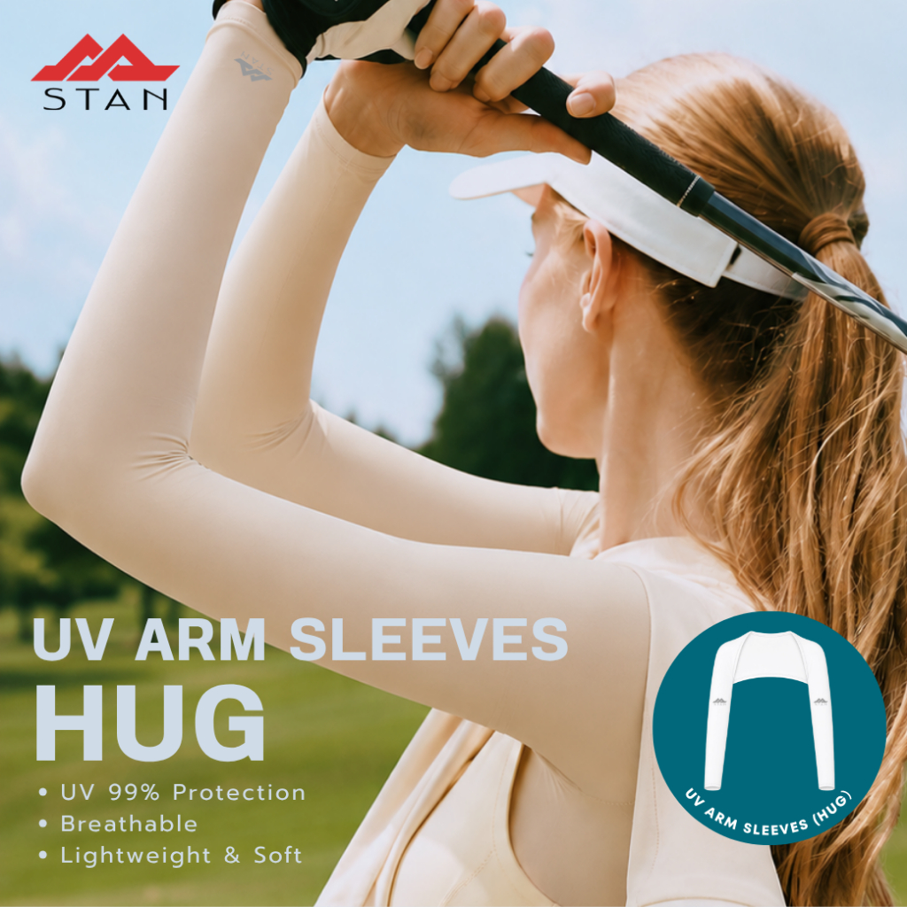 STAN UV ARM SLEEVES HUG ปลอกแขนคลุมไหล่กันแดด ป้องกันรังสี UV ได้มากถึง 99% Sun Protection Factor UPF50+
