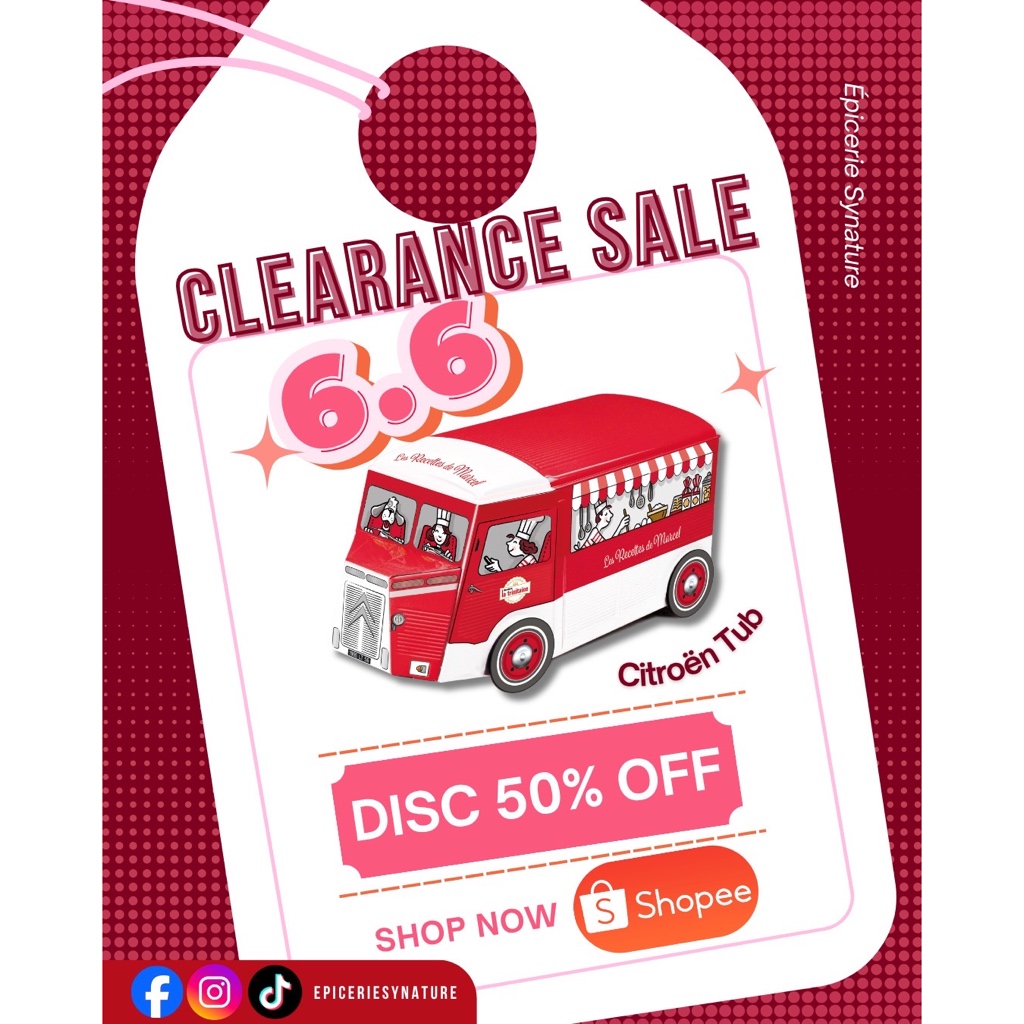 La Trinitaine - Galettes pur Beurre in Citroen 180 g. คุกกี้เนยชนิดบางกรอบ ในกล่องเหล็กรูปรถซีตรอง (ตรา ลา ตรีนีเตน)