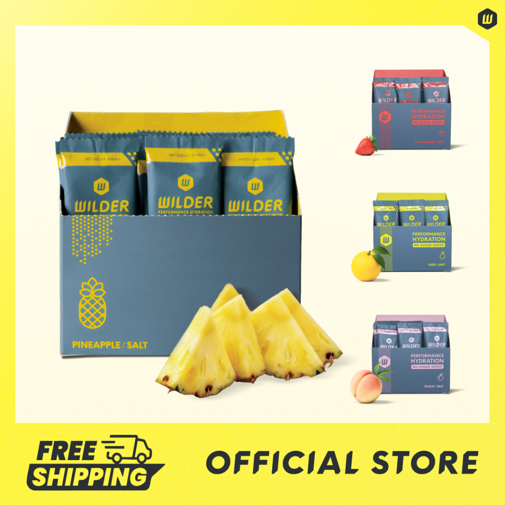 WILDER Electrolytes | เครื่องดื่มเกลือแร่แบบผง สูตรไม่เติมน้ำตาล Fast Hydration