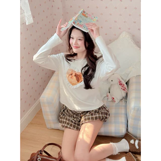 RIKA น้อง Primmy ปาดไหล่แขนยาวผ้านุ่ม