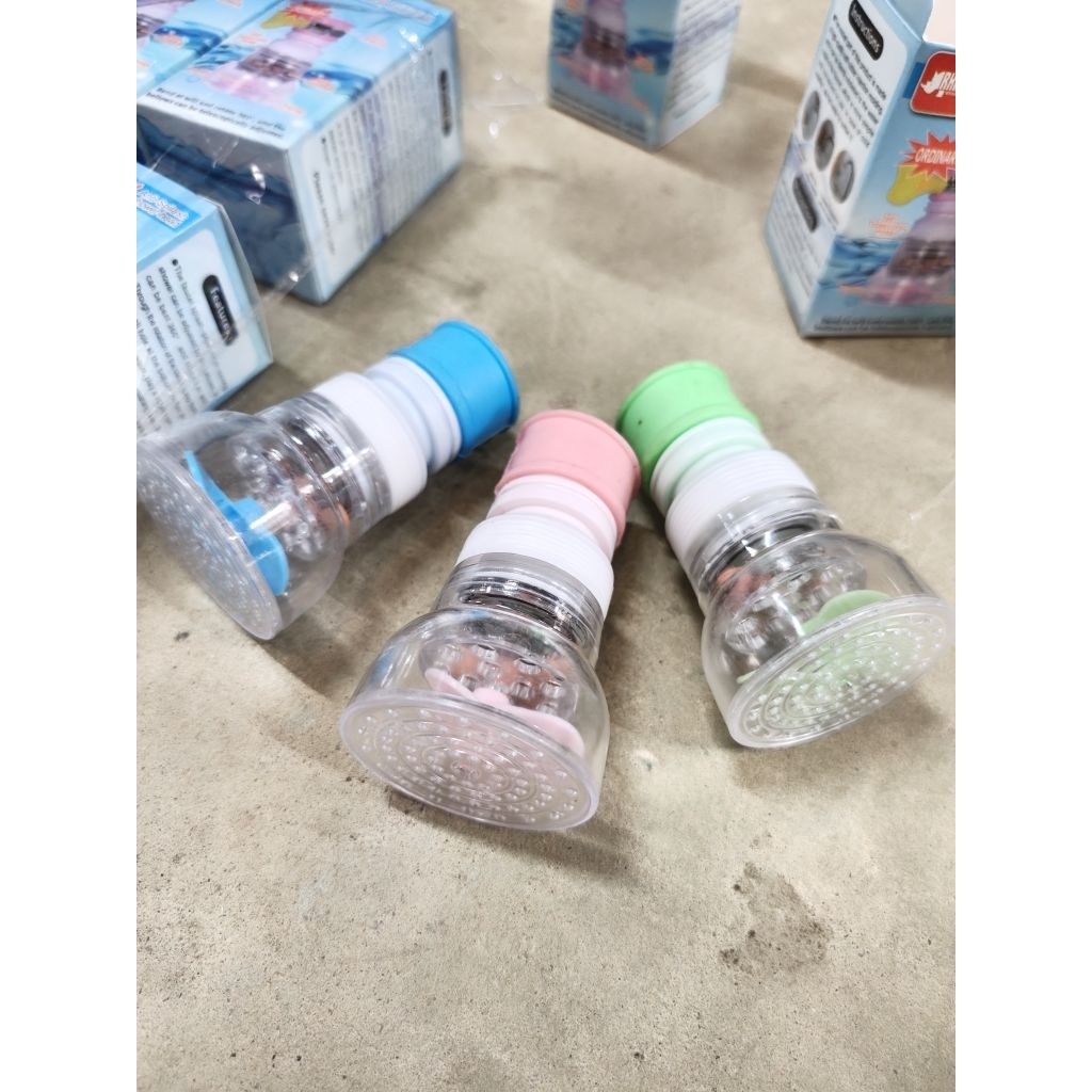 หัวกรองก๊อกน้ำ หมุนได้360องศา คละสี 12ชิ้นQF-H50-1