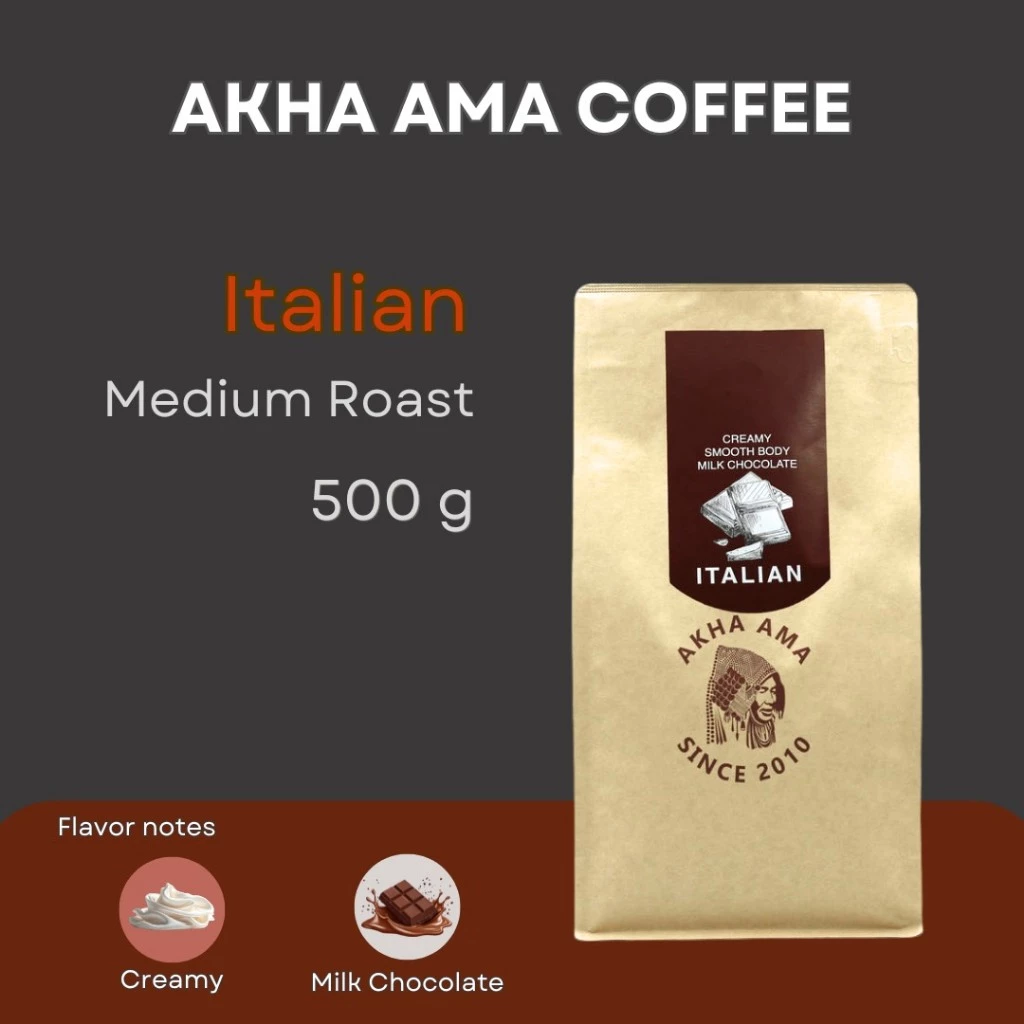 AKHA AMA COFFEE กาแฟ อาข่า อ่ามา : ITALIAN เมล็ดกาแฟคั่ว อาข่า อาม่า (คั่วกลาง 500g)