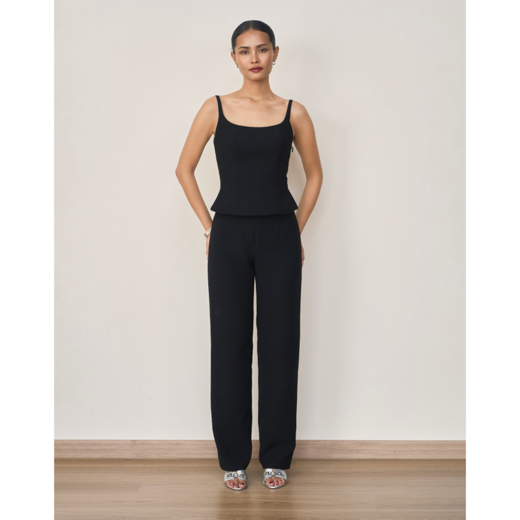 ORCHIDA - High-Waist Straight Pants